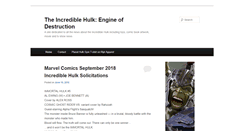 Desktop Screenshot of incrediblehulk.me